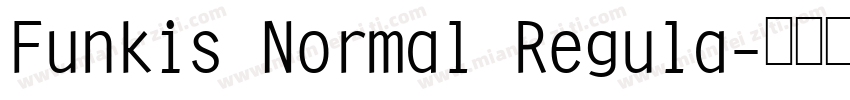 Funkis Normal Regula字体转换